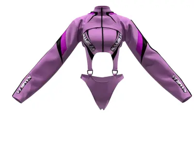 Set of three sports clothes 3D model