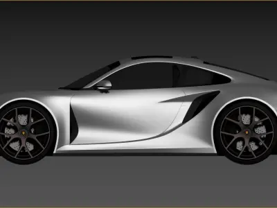 Porsche 911 GTE concept by emrEHusmen 3D model