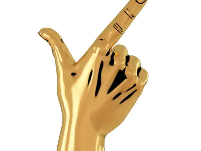 Figurine Point Hand 3D model