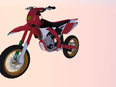 Simple supermoto 3D model