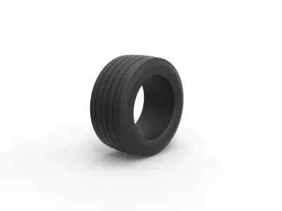 Tire of Asphalt Modified stock car Scale 1 to 25 3D print model