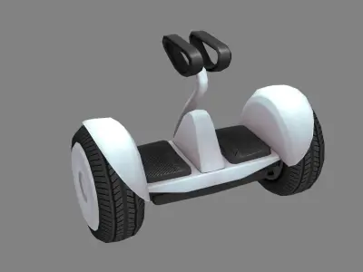 Balance bike Low-poly 3D model