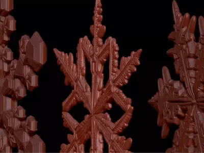 Snowflake 30 Realistic  3D print model