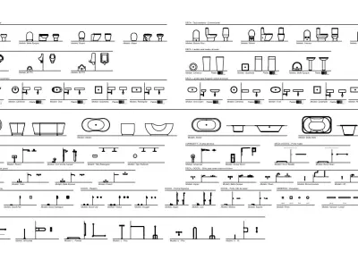 Bloques dinamicos en autocad  Free 3D model