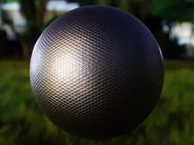 Diamond Knurl Metal Texture - Procedural PBR Shader Texture