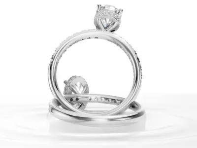 Citrine Luxury Gem Set Ring   CJR 003 3D print model