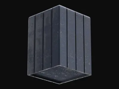 Blender Assets - Trash Can Free low-poly 3D model