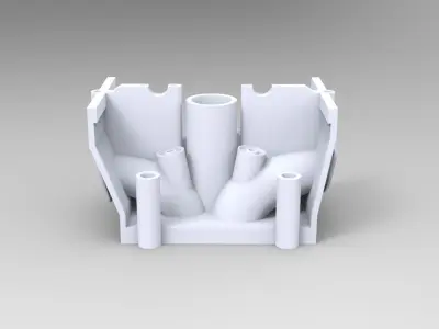 Car or Motorcycle  Engine Cylinder Head 3D print model