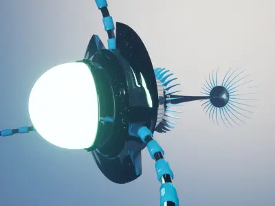 Nanobot  Low-poly 3D model