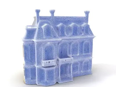 Lime Victorian Mansion model pack Low-poly 3D model