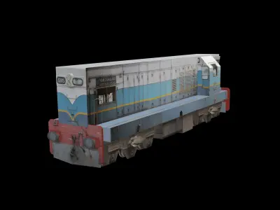 Diesel- Electric Locomotive M2 Sri Lanka Low-poly 3D model