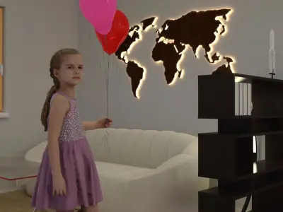 Reader and coffee nook in the Genboeck house  3D model