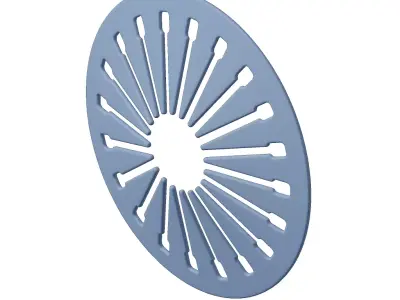 Plastic Clutch Diaphragm Spring Toy 3D model