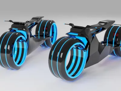3D Models Sci Fi Motorcycle 3D model