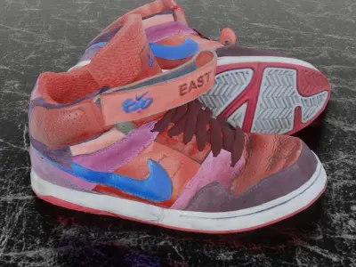 NIKE EAST K 3D SHOES Low-poly 3D model