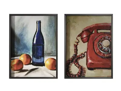 Vintage Paintings set 3D model