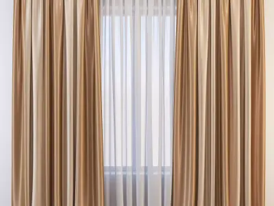 Set 67 Curtains 3D model
