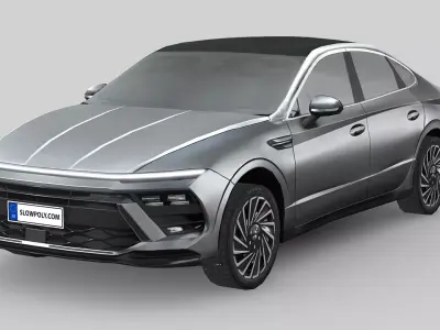 Hyundai Sonata 2024 Low-poly 3D model