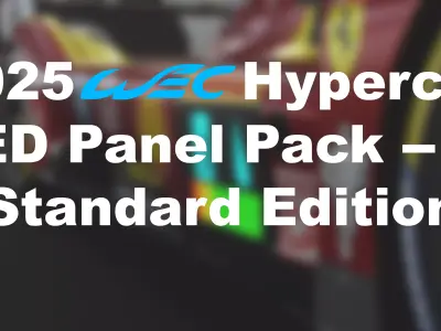 2025 WEC Hypercar LED Panel Texture Pack - Standard Edition 3D model
