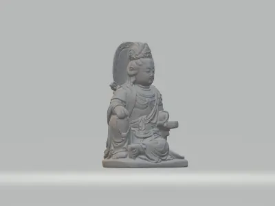 Guanyin Bodhisattva Buddha Statue 3D print model buy