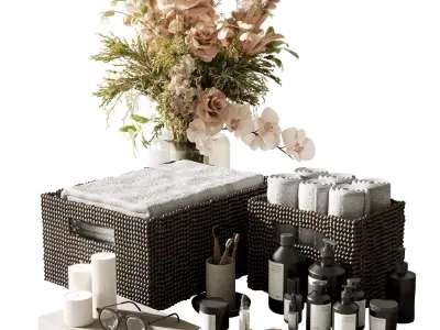 Bathroom Accessories 001 3D model