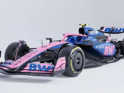 F1 2025 Alpine A525 Formula 1 Race Car Low-poly 3D model