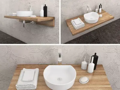 washbasin Ravak Moon 1C 3D model