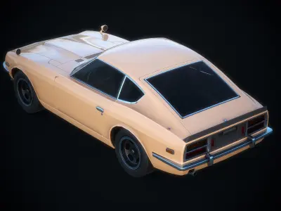 Datsun 260Z Authentic Car Game Ready Low-poly 3D model