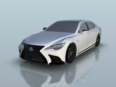 Lexus LS500 F Sport 2022 3D print model