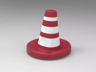 Cone Pillow Low-poly 3D model