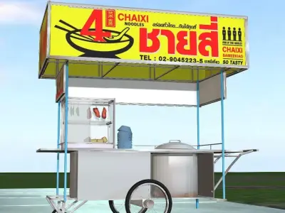 The most delicious noodle restaurant in Thailand 3D model