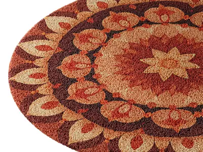 round carpet 11 3D model