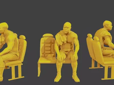 Soccer Player SP 014 3D print model