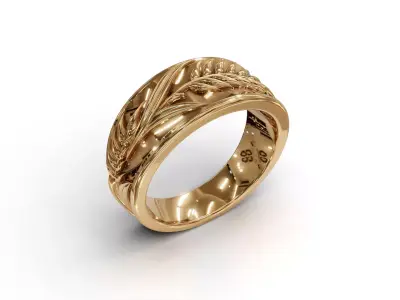 ring woman 3D print model 29