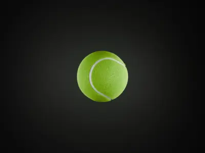 Tennis ball Low-poly 3D model