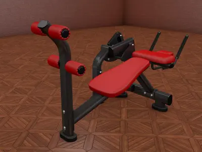 Gym AB Bench Machine 3D model