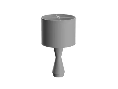 Metallic Glass Usb Table Lamp 3D model