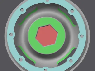 RC Camel Trophy Beadlock Rims with caps 3D print model