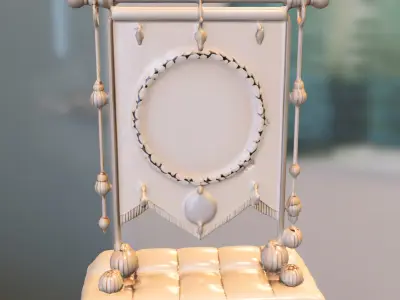 Royal Crest Banner 3D model