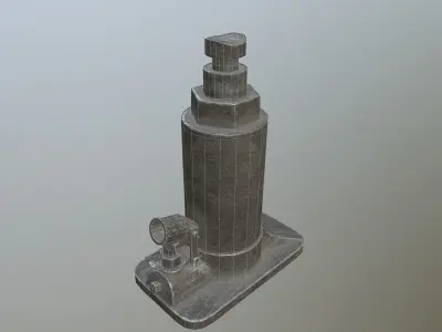 Car jack Low-poly 3D model