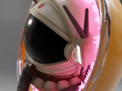 circlespace astronaut helmet Free 3D model