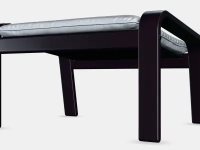 POANG Footstool 31 Low-poly 3D model