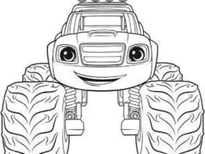 Blaze Truck Cookie Cutter 3D print model