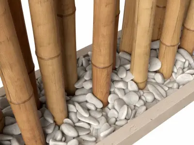 Bamboo decor n18a 3D model