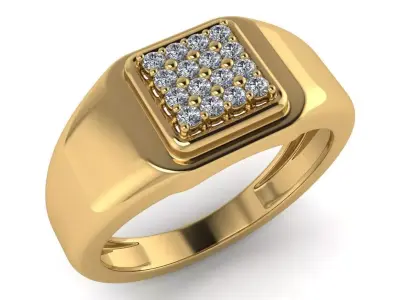light weight gold diamond rings-C111116SKCH2025983-wt-5-10 3D print model