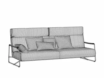 modern sofa 3D model 13
