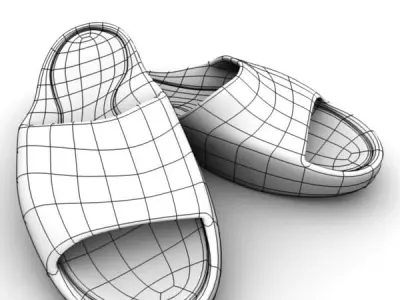 Sport Slippers 3D model