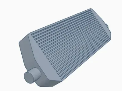 One tenth scale Large Scale RC Intercooler 3D model