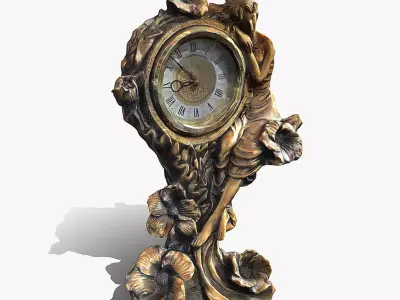 vintage clock v1 3D print model