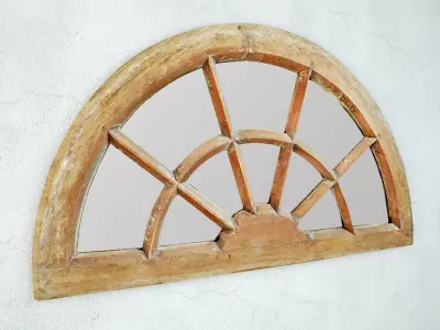 Antique Window Arch Mirror 3D model